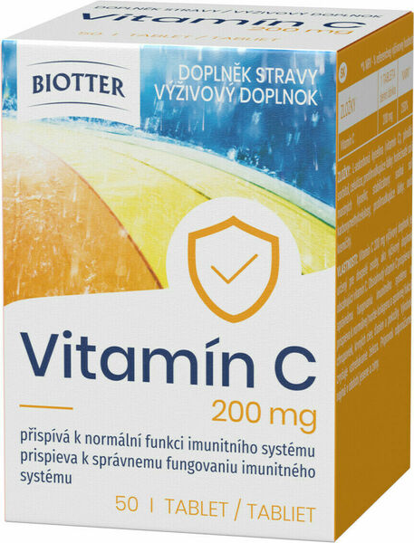 Biotter Vitamín C 200mg 50 tablet porovnat ceny