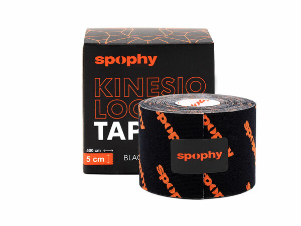 Spophy Kinesiology Tape Black, tejpovací páska černá, 5 cm x 5 m porovnat ceny
