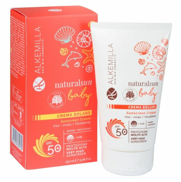 ALKEMILLA Opalovací krém pro miminka a děti SPF 50 150 ml porovnat ceny