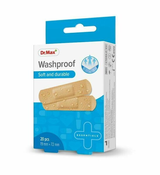 Dr. Max Washproof Soft and durable 19 mm x 72 mm náplast 20 ks porovnat ceny