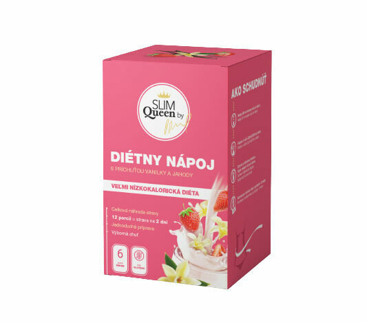 SLIM Queen Dietní nápoj Vanilka & Jahoda 396 g porovnat ceny