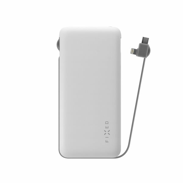 FIXED Powerbanka Zen 10 000 s kabelem Lightning/USB-C, 10 000 mAh, bílá porovnat ceny