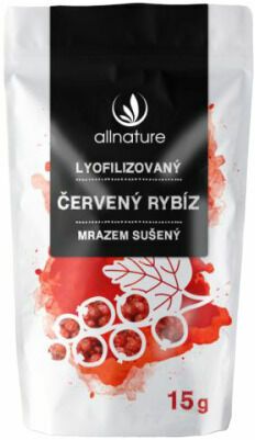 Allnature Červený rybíz sušený mrazem 15g porovnat ceny