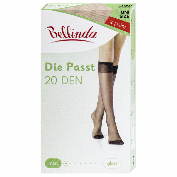 BELLINDA Dámské punčochové podkolenky UNI světle tělové 2 kusy porovnat ceny