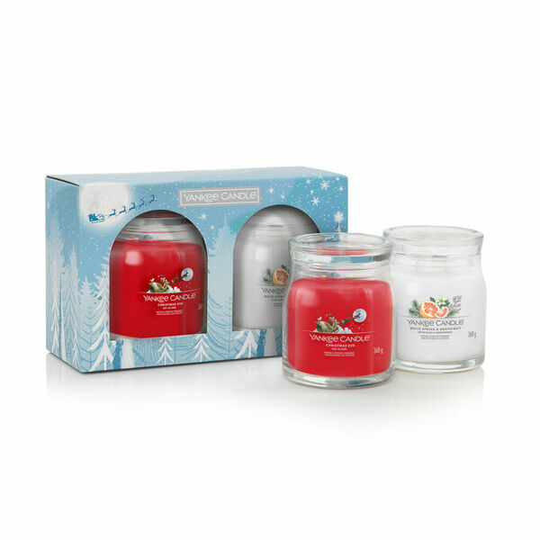 YANKEE CANDLE Signature Vonná svíčka sklo střední 2 kusy Vánoční dárková sada porovnat ceny