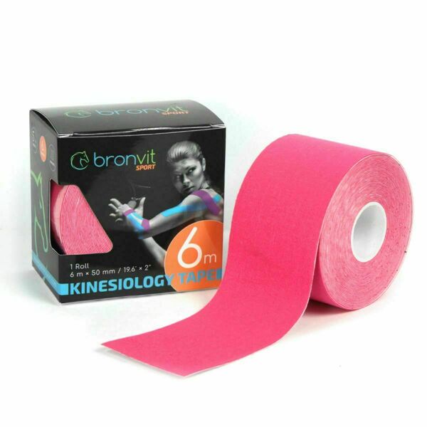 BronVit Sport Kinesio Tape classic 5 cm x 6 m tejpovací páska růžová porovnat ceny