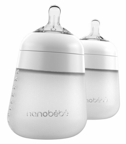 Nanobébé silikonová dětská Flexy - bílá 2x270ml 2 ks porovnat ceny