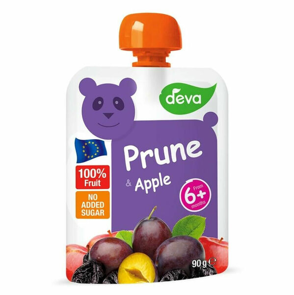 DEVA Ovocná kapsička 100% ovoce Sušená švestka a Jablko od 6.měsíce 90 g porovnat ceny