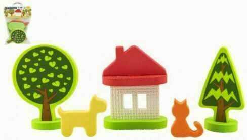 Teddies Vodolepky Pěnové dílky Chaloupka u lesa 10ks v sáčku porovnat ceny