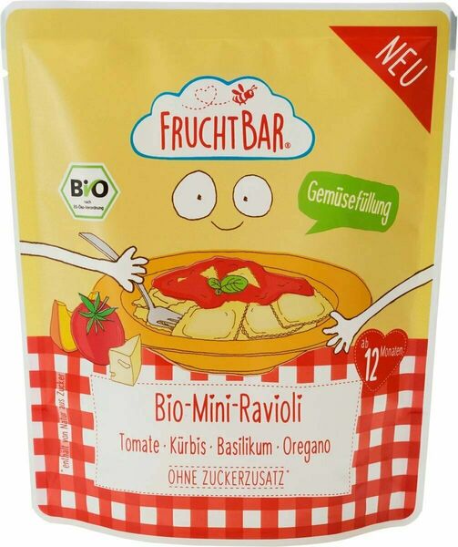 Fruchtbar BIO Mini ravioly s rajčatovo-dýňovou omáčkou a bylinkami 190 g porovnat ceny