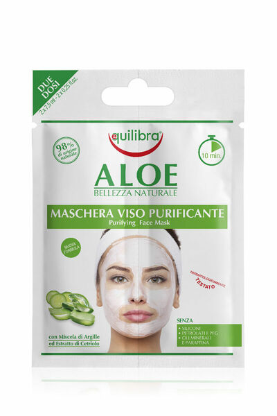 Equilibra Aloe Purifying Face Mask čisticí pleťová maska 2x7,5 ml porovnat ceny