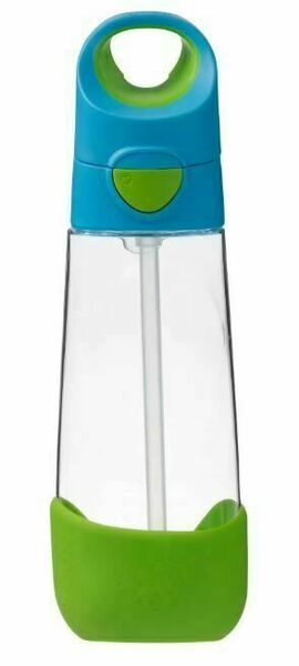 B.box Lahev na pití s brčkem modrá/zelená 600ml porovnat ceny