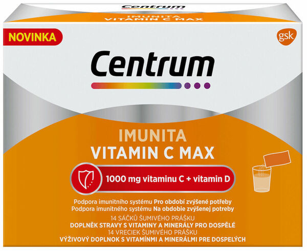 Centrum Multivitamin Imunita vitamin C Max sáčky 14 ks porovnat ceny