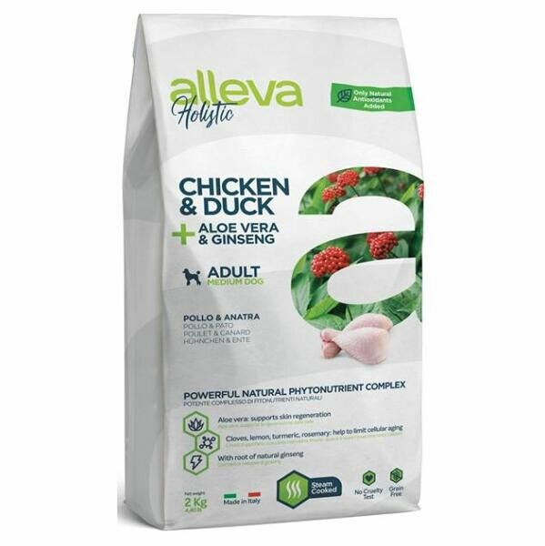 ALLEVA Holistic Adult Medium Chicken&Duck granule pro psy 2 kg porovnat ceny