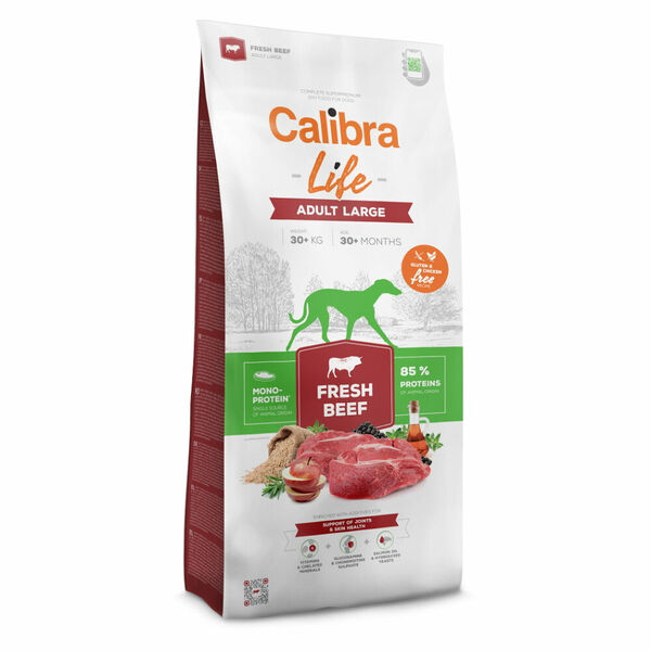 CALIBRA Life Fresh Beef Adult Large granule pro psy 1 ks, Hmotnost balení: 2,5 kg porovnat ceny