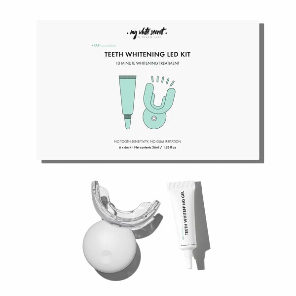 MY WHITE SECRET sada na bělení zubů PAP+ Teeth whitening LED kit porovnání ceny