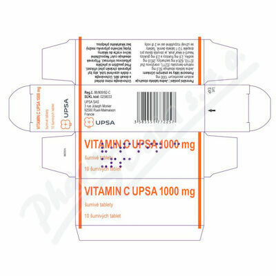 VITAMIN C UPSA 1000MG šumivá tableta 10 porovnat ceny