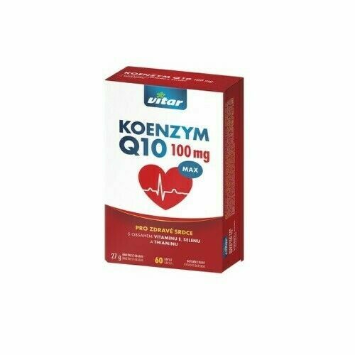 VITAR Koenzym Q10 100mg+Se+vit.E+thiamin cps.60 porovnat ceny