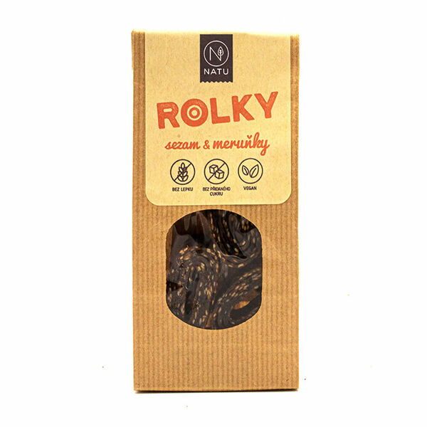 NATU Sezamové rolky s meruňkami 45 g porovnat ceny