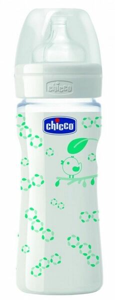 Chicco  Láhev skleněná Well-Being silikonový dudlík 240ml, zelená porovnat ceny