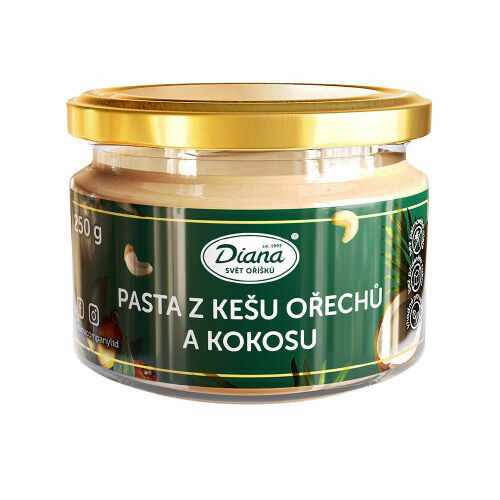 Diana Company Pasta z kešu ořechů a kokosu 250g porovnat ceny