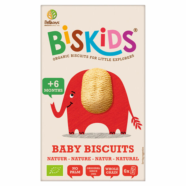 BELKORN BISkids BIO dětské celozrnné sušenky Natural 6M+ 120 g porovnat ceny