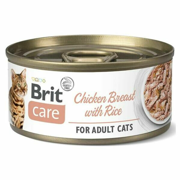 BRIT Care Chicken Breast with Rice konzerva pro kočky 70 g porovnat ceny