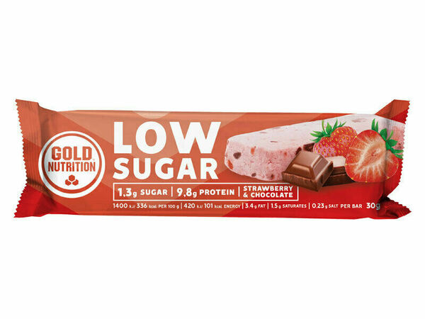 GoldNutrition Protein Bar Low Sugar jahoda a čokoláda 30g porovnat ceny