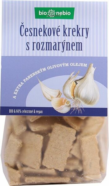 Bio nebio  bio*nebio Bio Česnekové krekry s rozmarýnem 130g porovnat ceny
