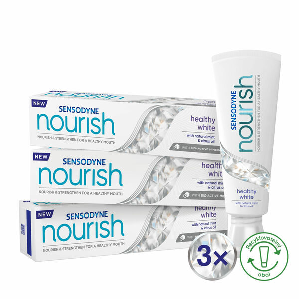 Sensodyne zubní pasta Nourish Gently Soothing Whitening 3 x 75 ml porovnat ceny