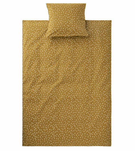 LIEWOOD Povlečení Graphic stroke/golden caramel 140x200cm porovnat ceny
