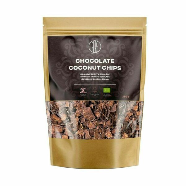 BrainMax Pure Kokosové chipsy v čokoládě BIO 250 g porovnat ceny