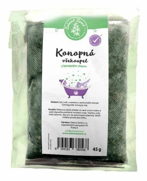 Zelená Země Konopná všekoupel 45g porovnat ceny