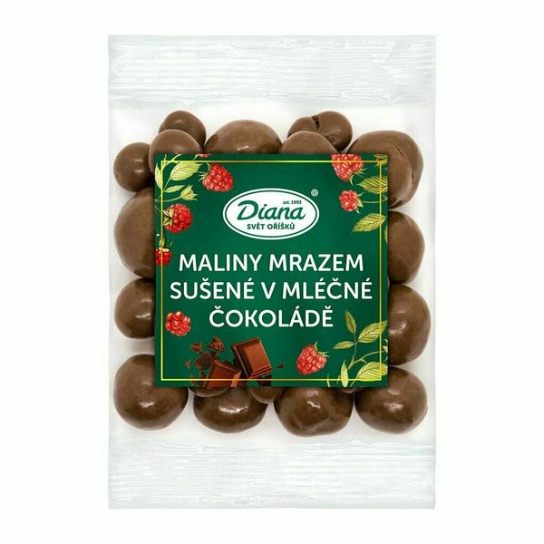 Diana Company Maliny mrazem sušené v mléčné čokoládě 100g porovnat ceny