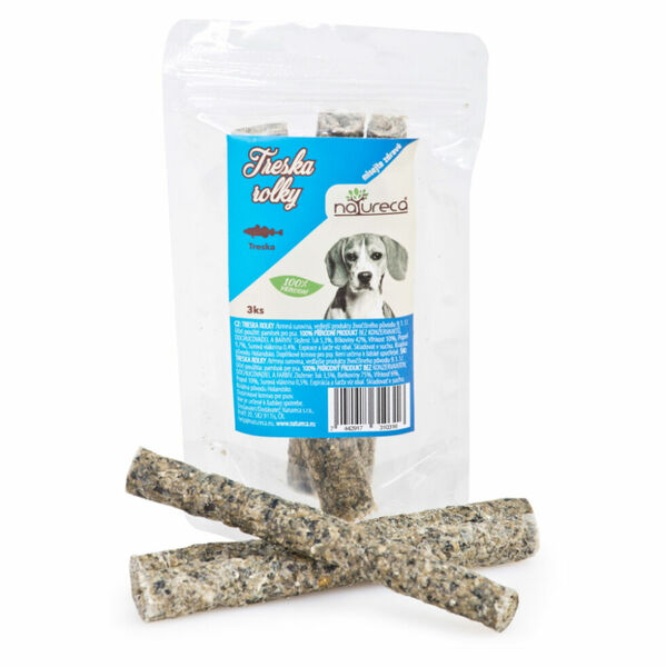 NATURECA Pochoutka rolky z tresky 75 g 3 ks porovnat ceny