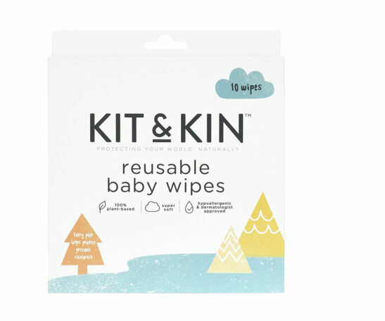 Kit & Kin Opakovaně použitelné dětské ubrousky 10 ks porovnat ceny