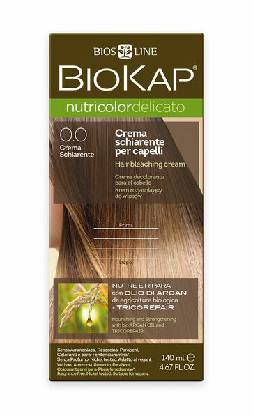 BIOKAP Nutricolor Delicato 0.0 Zesvětlovač barva na vlasy 140 ml porovnat ceny