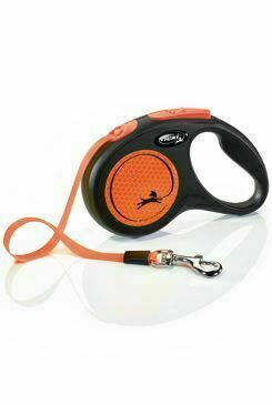 Vodítko Flexi Neon S Pásek 5m/15kg černá/oranžová New porovnat ceny