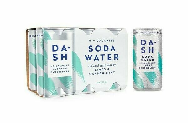 DASH water  Dash mixer - soda limetka a máta 6x200ml porovnat ceny