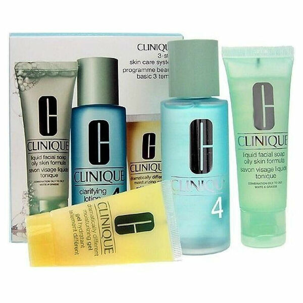 CLINIQUE 3step Skin Care System 4 50 ml Liquid Facial Soap + 100 ml Clarifying + 30 ml Dramatically porovnat ceny