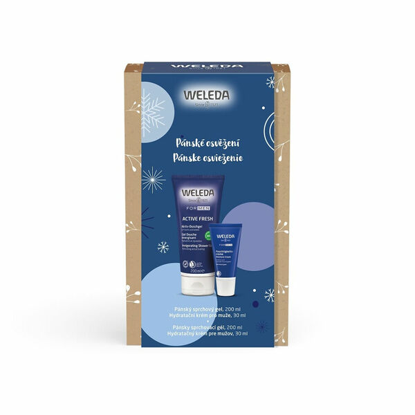 WELEDA Pánské osvěžení Pánský sprchový gel 200 ml + Hydratační krém pro muže 30 ml Dárkový set porovnat ceny