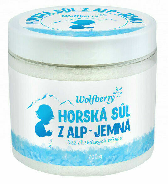 Wolfberry Horská sůl z Alp jemná dóza 700g porovnat ceny