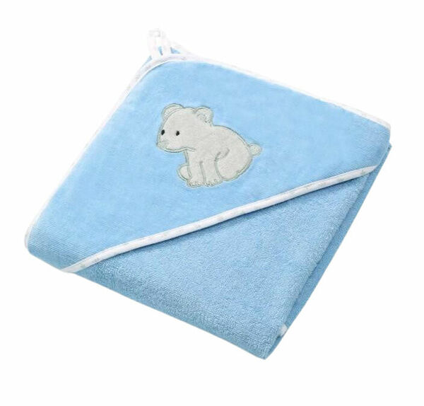 BabyOno Osuška s kapucí Velour 100x100, blue porovnat ceny
