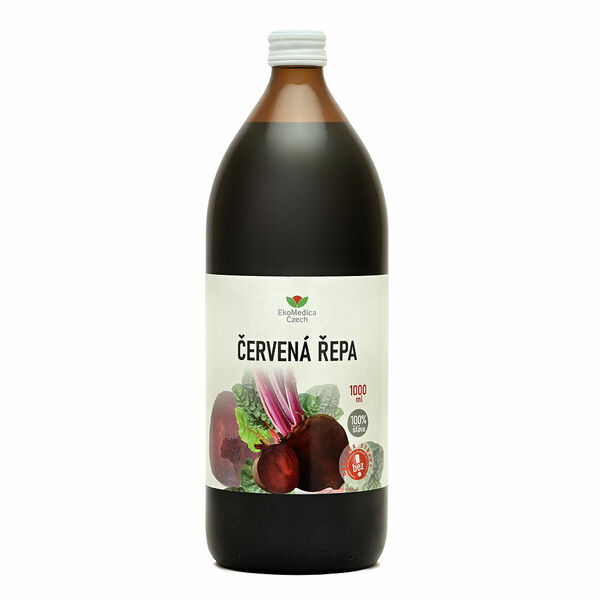 EKOMEDICA Červená řepa 100% šťáva 1000 ml porovnat ceny