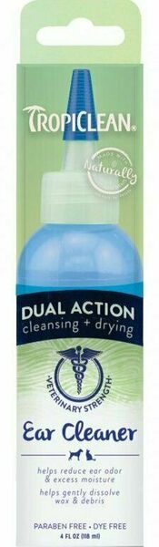 Tropiclean Kapky na čištění uší dvojí účinek 118 ml porovnat ceny