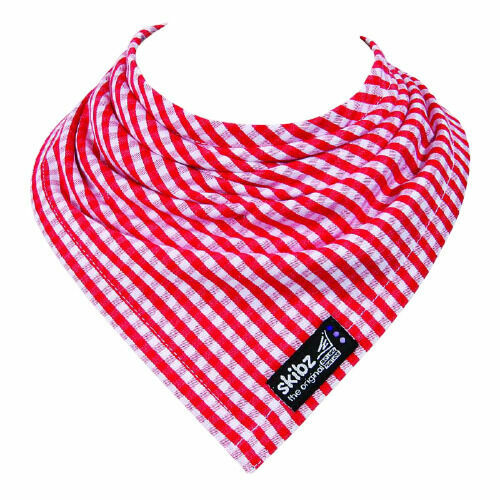 Skibz Bryndáček/slintáček tkaná bavlna Red Gingham porovnat ceny