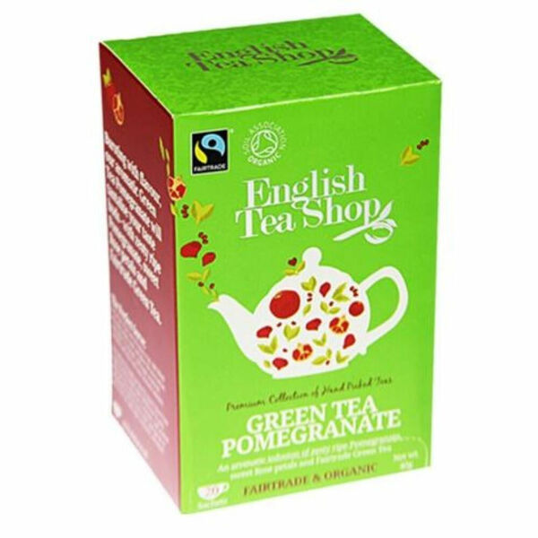 English Tea Shop Bio Fairtrade Zelený čaj Granátové jablko 20 s. porovnat ceny
