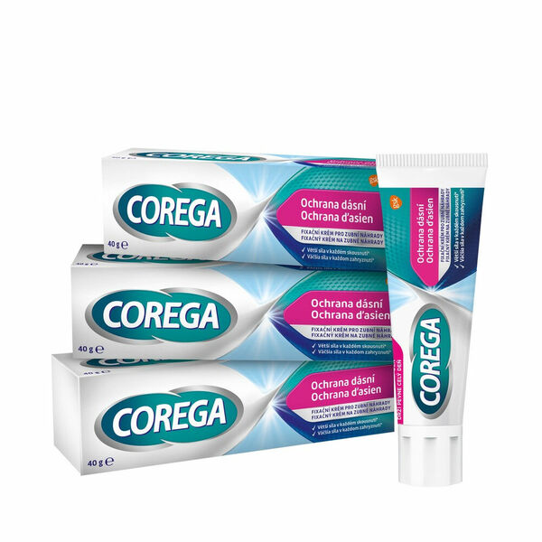 COREGA Fixační krém ochrana dásní 3 kusy 40 g porovnat ceny