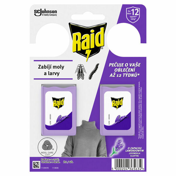 RAID S vůní levandule Proti molům 2 kusy porovnat ceny