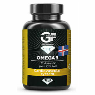 GF NUTRITION Omega 3 cod liver oil 180 kapslí porovnat ceny